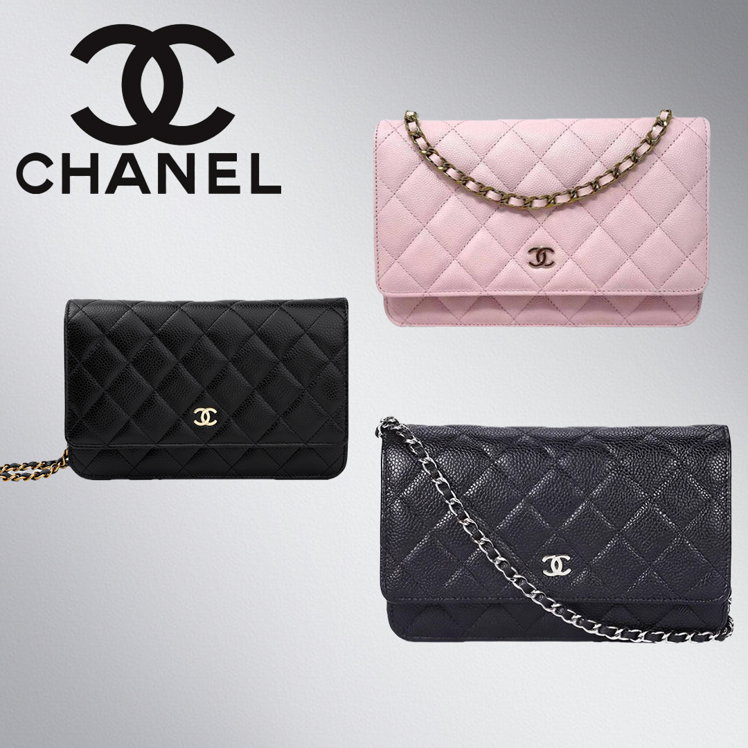 【CHANEL】 チェーンウォレット マトラッセ chain wallet
