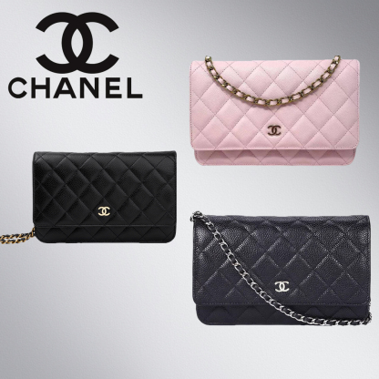 【CHANEL】 チェーンウォレット マトラッセ chain wallet