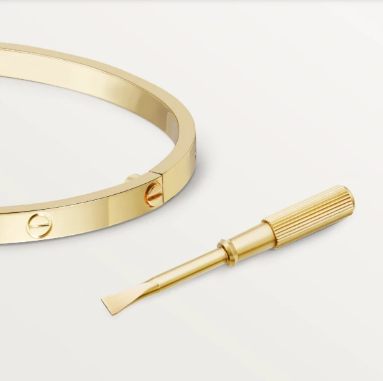 明るく美しい輝き◆Cartier◆18K LOVE ブレスレット