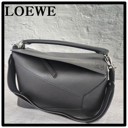 ★送料・関税込★LOEWE★ロエベ ロゴ ラージ パズルバッグ★BK