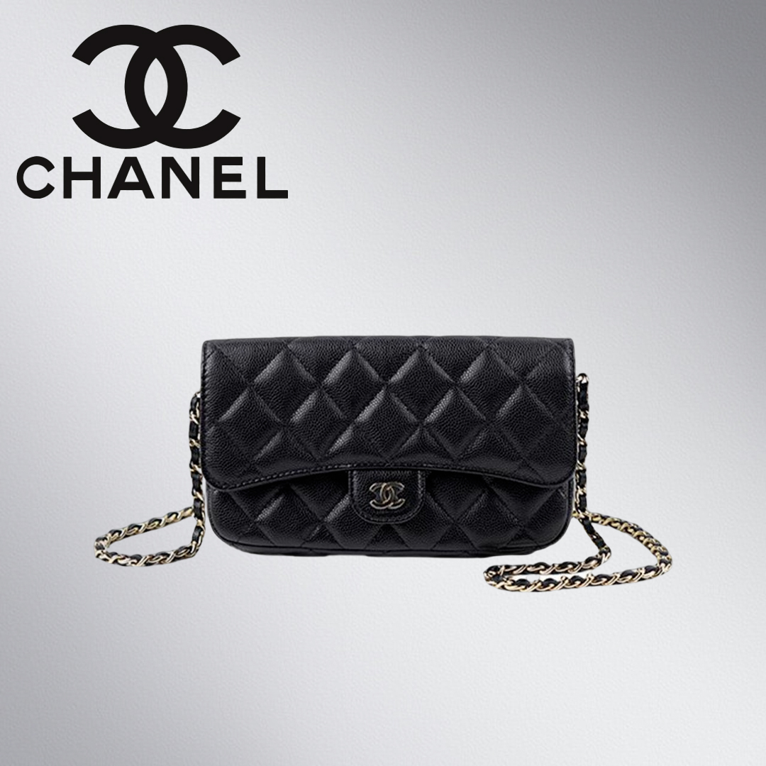 大人可愛い【CHANEL】マトラッセ フラップ フォンケース