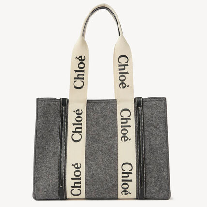 【Chloe】　WOODY　ミディアムトートバッグ