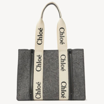 【Chloe】　WOODY　ミディアムトートバッグ