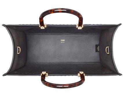 国内即発☆FENDI サンシャイン ミディアム トート バッグ レザー
