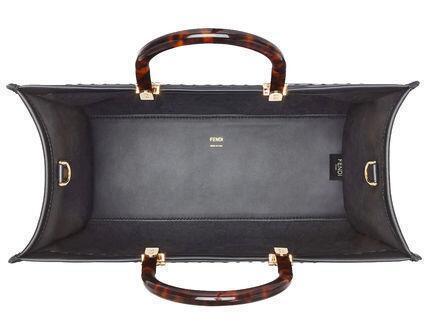 国内即発☆FENDI サンシャイン ミディアム トート バッグ レザー