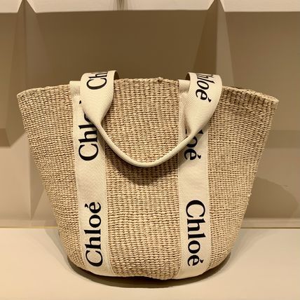 【Chloe】WOODY ラージ バスケット かごバッグ