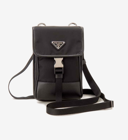 送料関税込☆PRADA leather smartphone case☆ショルダーバッグ