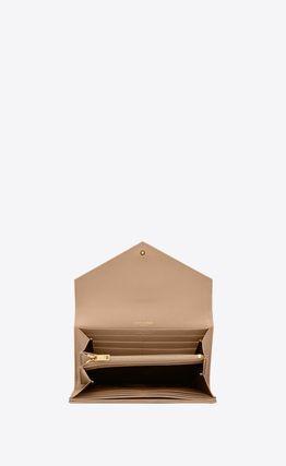 　モノグラム ラージ ロゴ ボタン開閉　長財布