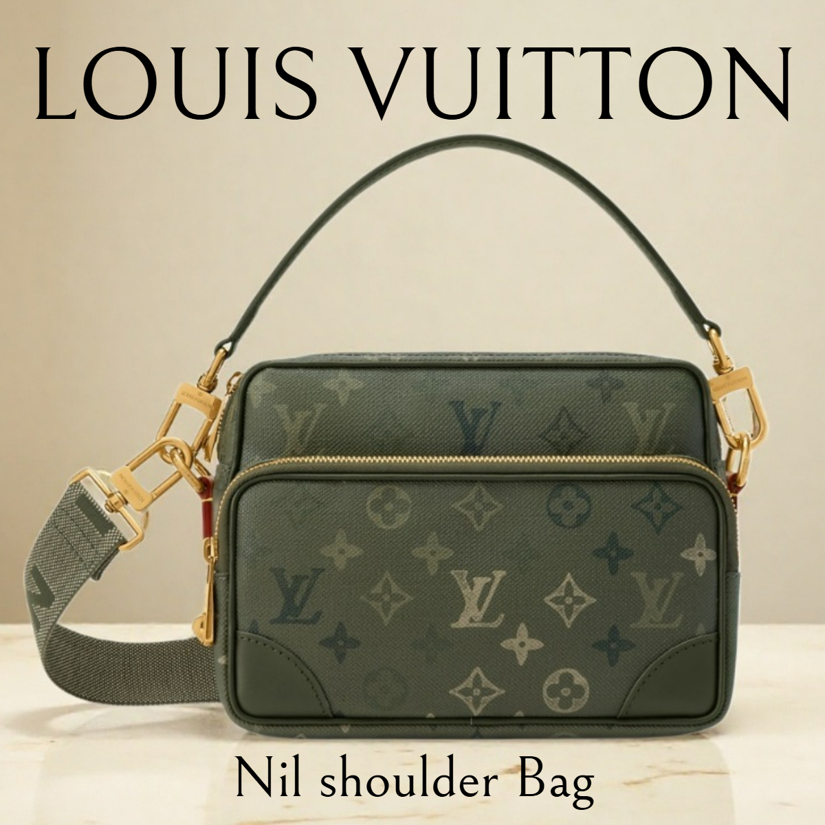 新作*LV*Nil カーキグリーンモノグラム ショルダーバッグ M27095