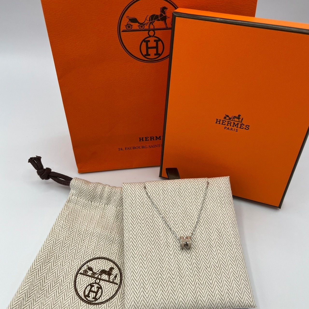 【手元に在庫あり】即日発送 エルメス ペンダント ミニポップ H