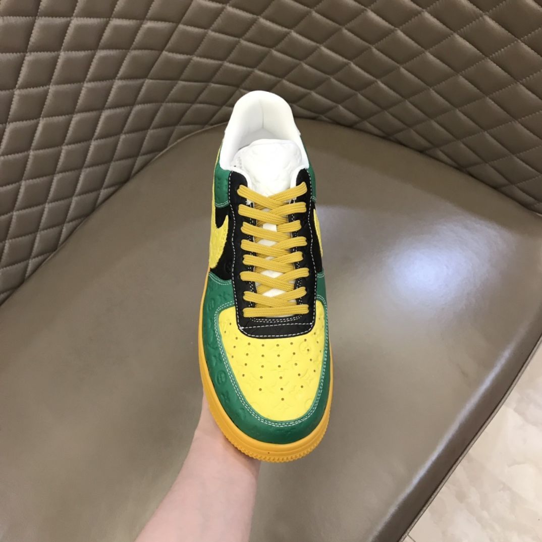 【新商品発売】【今年の新商品】Louis Vuitton Nike Air Force 1 Low By Virgil Abloh Black Metallic Silver【本物保証】【代金引換】