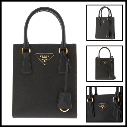 ★送料関税込★PRADA 2WAY サフィアーノレザー ミニハンドバッグ