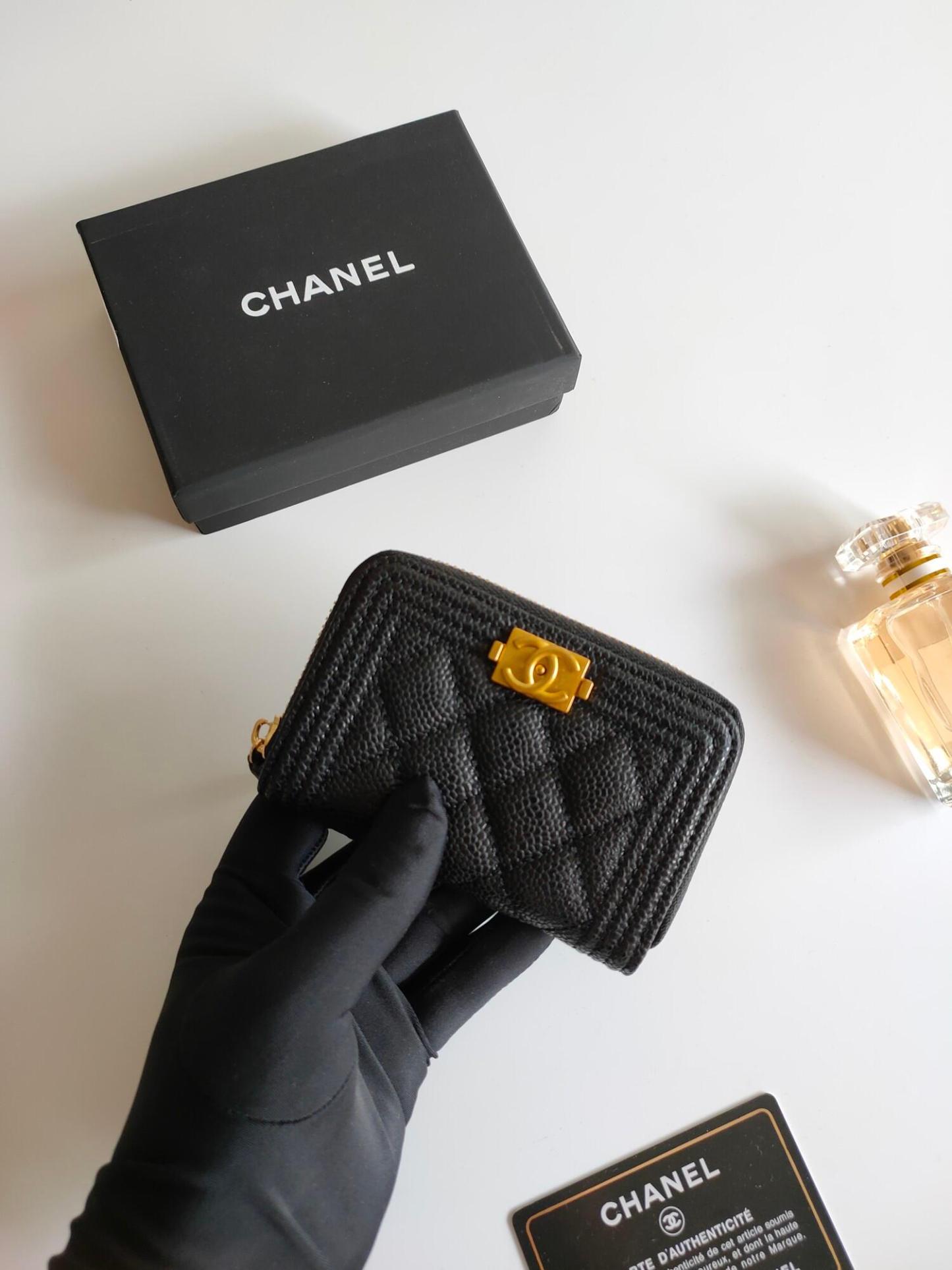 CHANEL☆BOY CHANEL ジップ ウォレット