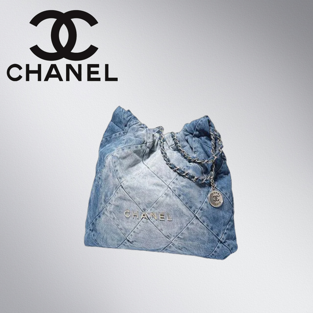 【希少☆色落ちデニムで爽やかに】CHANEL 22 デニムバックパック