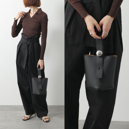 LOEWE ハンドバッグ PEBBLE BUCKET MINI AANBBBMX01