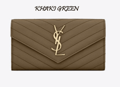 【Saint Laurent】定番！モノグラム キルティングレザー 長財布