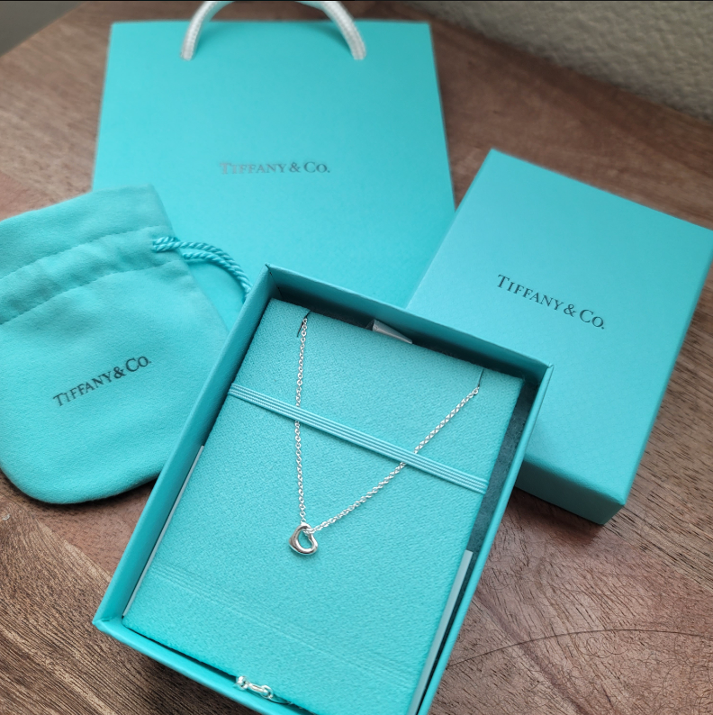 Tiffany☆シンプル 大人気 オープン ハート ペンダント 送料込!
