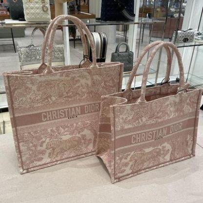 【ディオール】大人気 DIOR ブックトート キャンバス ラージ
