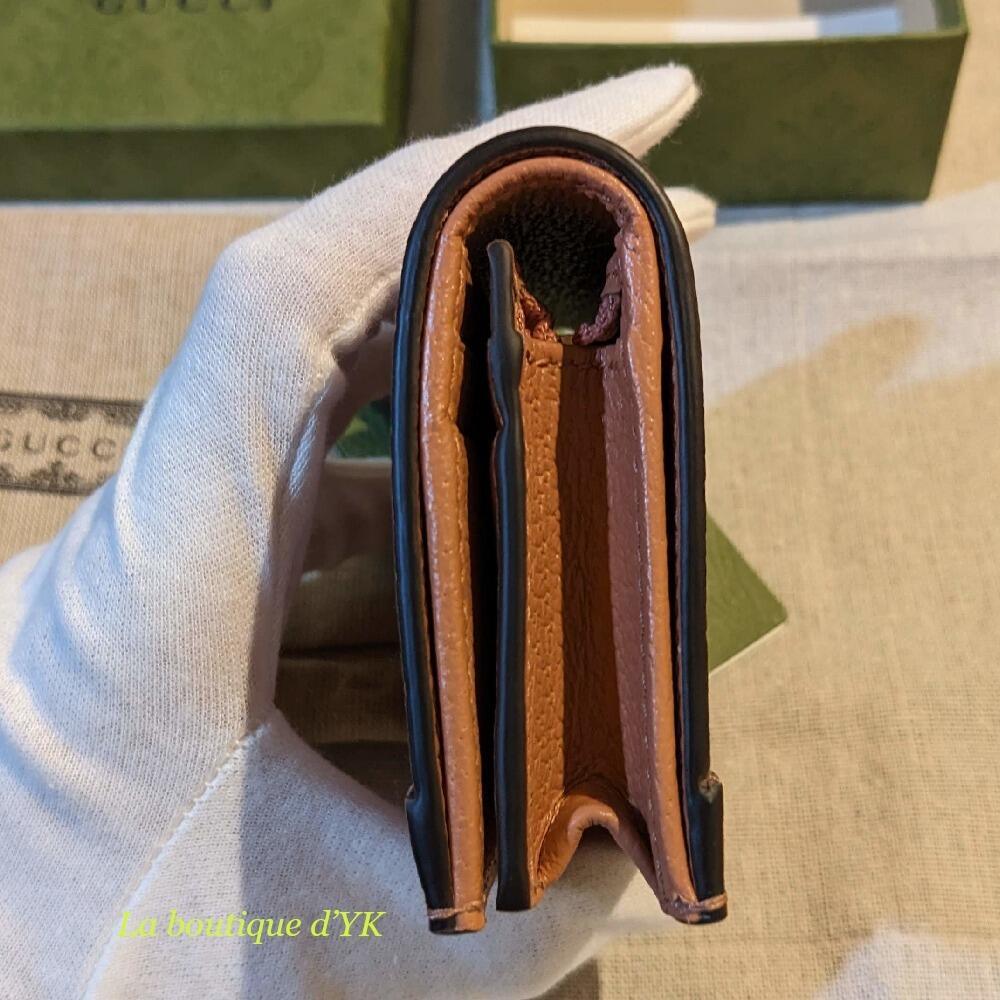 関税なし【GUCCI】オフィディア GGロゴ ミニ レザー ウォレット