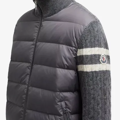 MONCLER Cardigan Piumino Navy