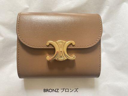 CELINE【入手困難】可愛い ★TRIOMPHE SMALL FLAP WALLET★ 全色