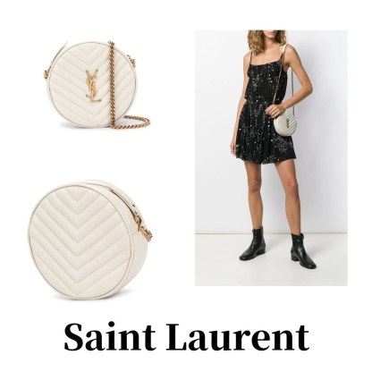 SAINT LAURENT サンローラン バッグ ヴィニル モノグラム チェーンショルダー ショルダーバッグ レザー