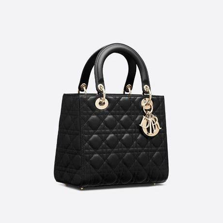 【DIOR】ディオール LADY DIOR ミディアム ハンドバッグ