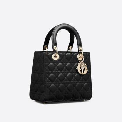 【DIOR】ディオール LADY DIOR ミディアム ハンドバッグ