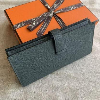 【 特別なオファー】【入手困難★超レア】エルメス Bearn べアン スフレ 長財布 黒