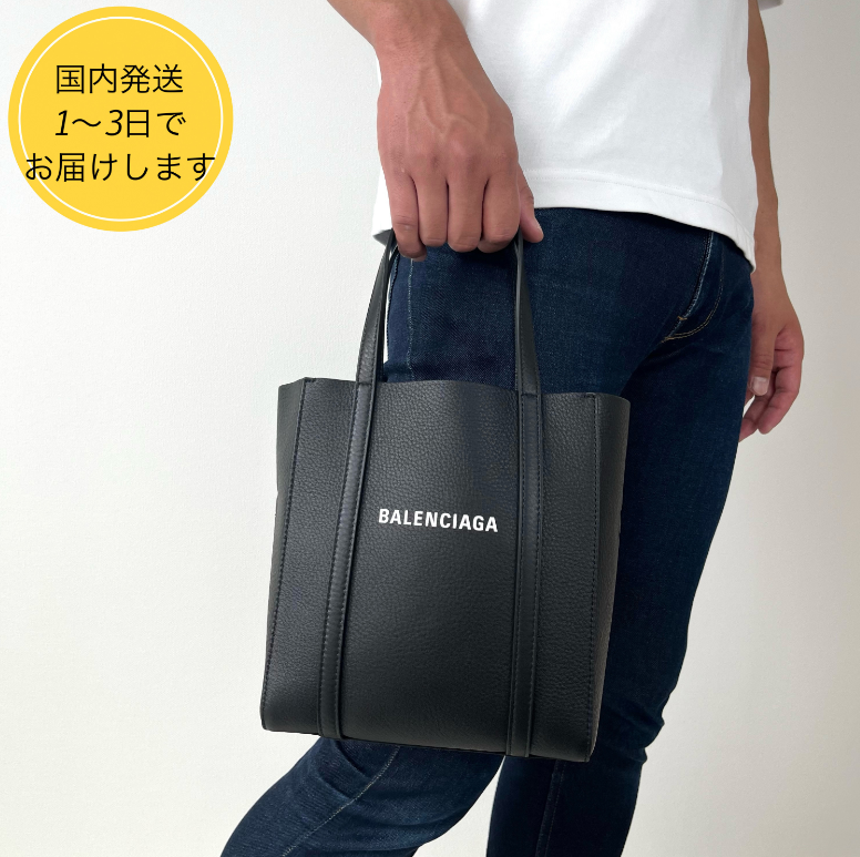 国内即発★BALENCIAGA EVERYDAY トートバッグ XXS BLACK