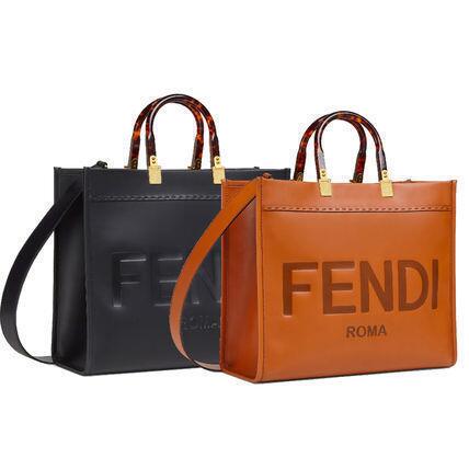 国内即発☆FENDI サンシャイン ミディアム トート バッグ レザー