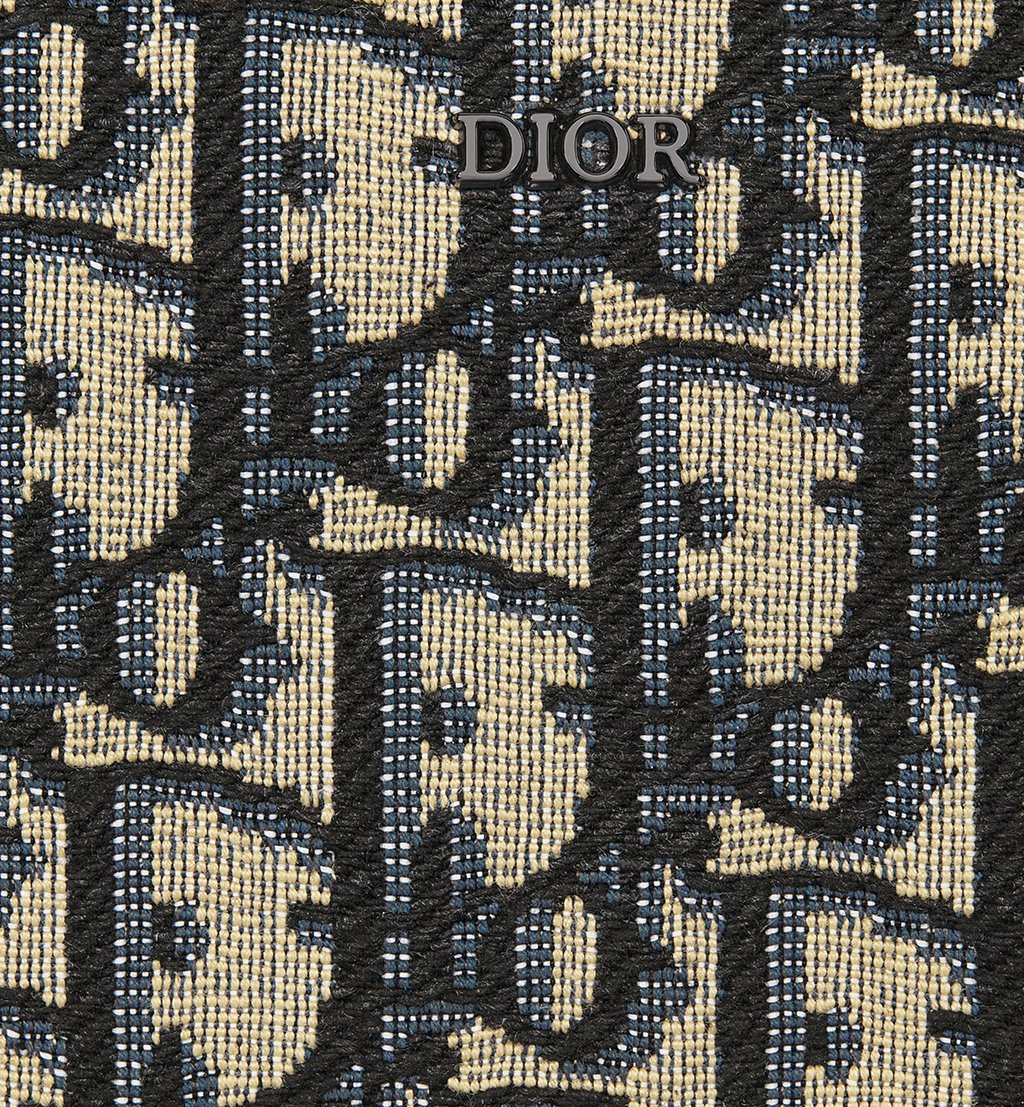 すぐ届く∞Dior国内発■ディオールオブリークジャカード 長財布