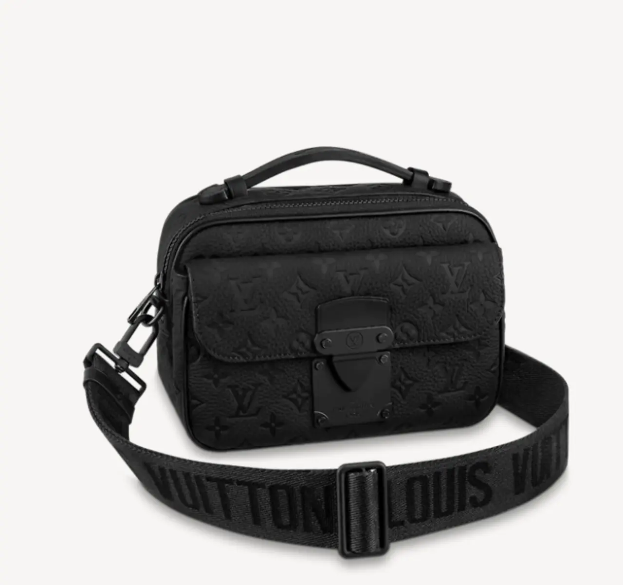新作 LOUIS VUITTON 直営店 メッセンジャー モノグラム 黒 M58489