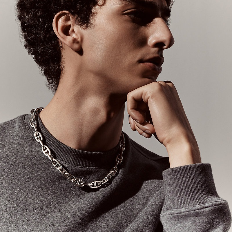 【人気オシャレ】■HERMES シェーヌダンクル ネックレス GM