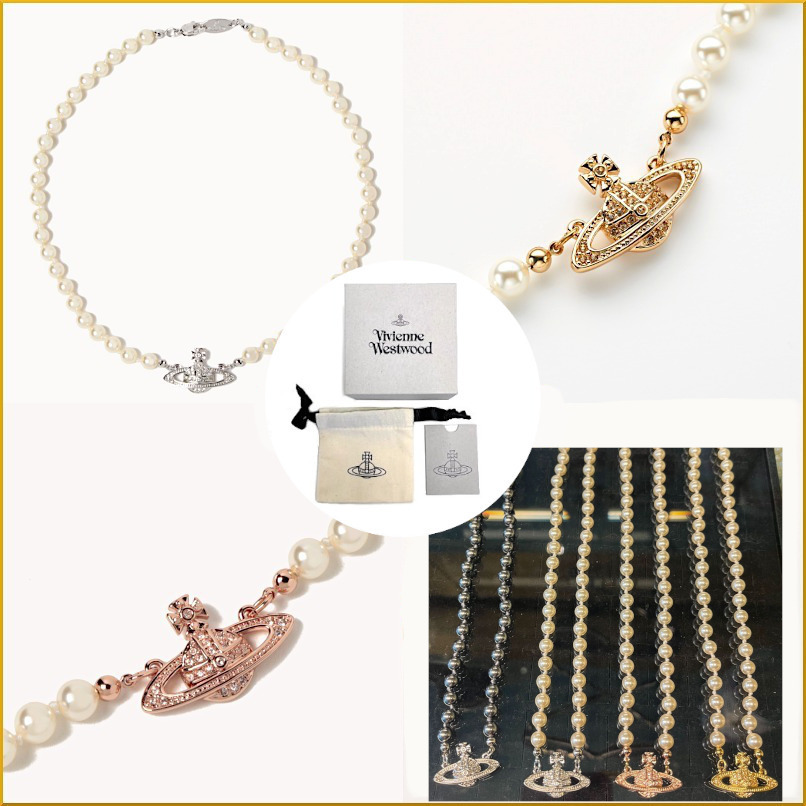 新作★vivienne westwood★MINI BAS RELIEF パールチョーカー