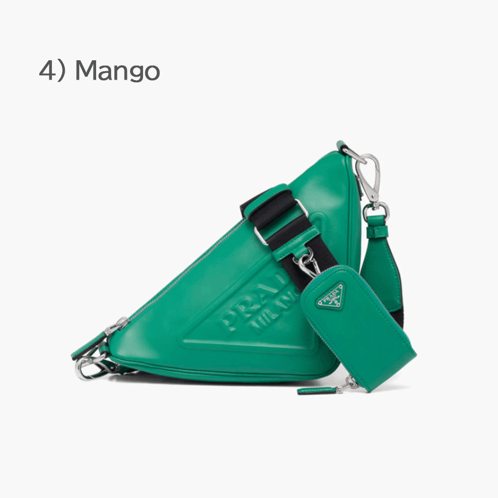 Prada☆Leather Prada Triangle shoulder bagユニセックス☆送込