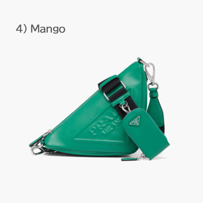 Prada☆Leather Prada Triangle shoulder bagユニセックス☆送込