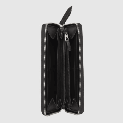 スネーク プリント GGスプリーム キャンバス ジップアラウンドウォレット