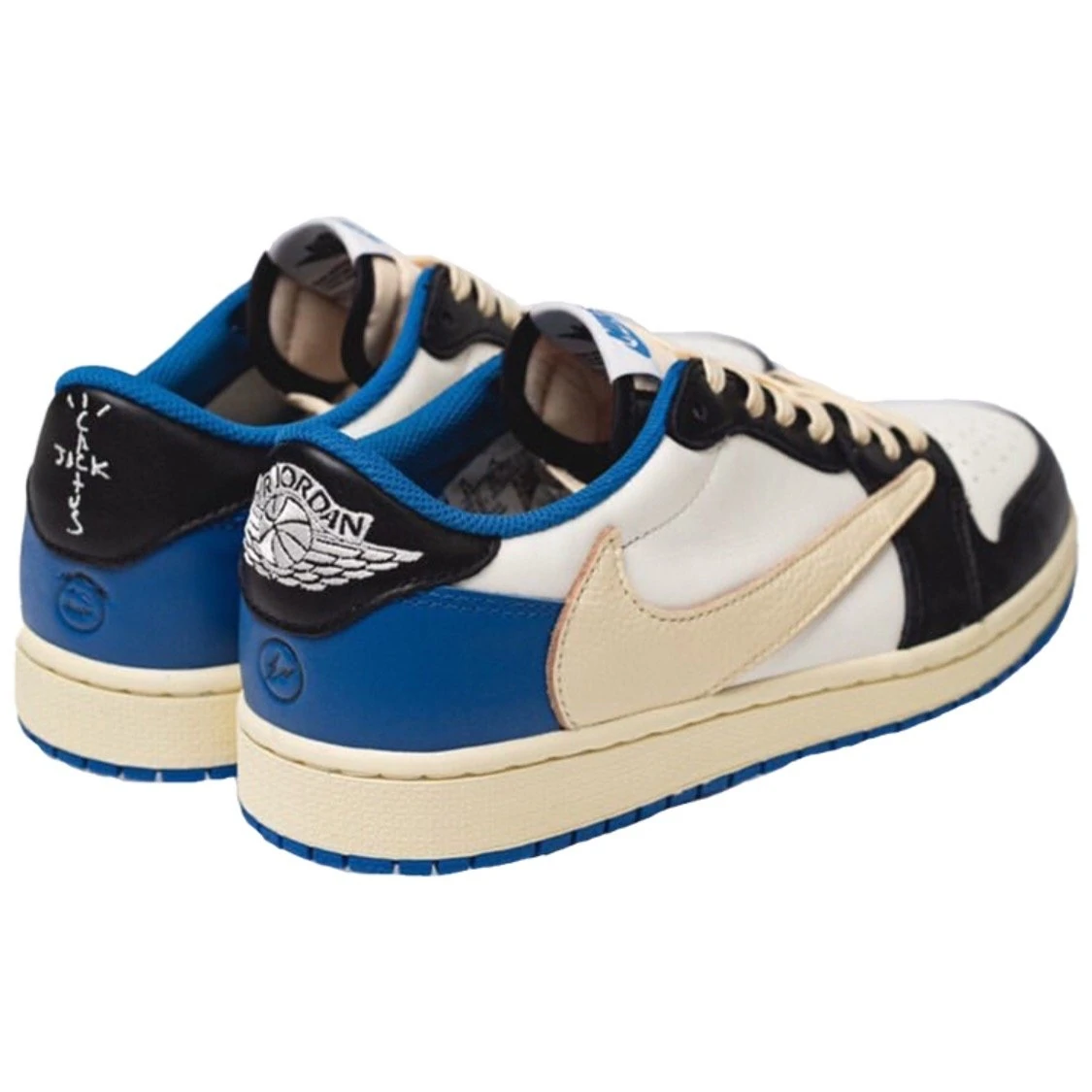 【海外スタッフより直送・正規品保証！日本未発売モデル】Travis Scott x fragment Design x Air Jordan 1 Low DM7866-140【送料無料 代金引換】