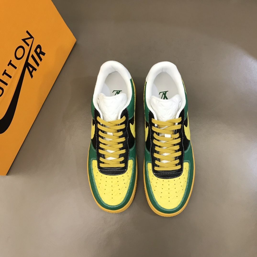 【新商品発売】【今年の新商品】Louis Vuitton Nike Air Force 1 Low By Virgil Abloh Black Metallic Silver【本物保証】【代金引換】