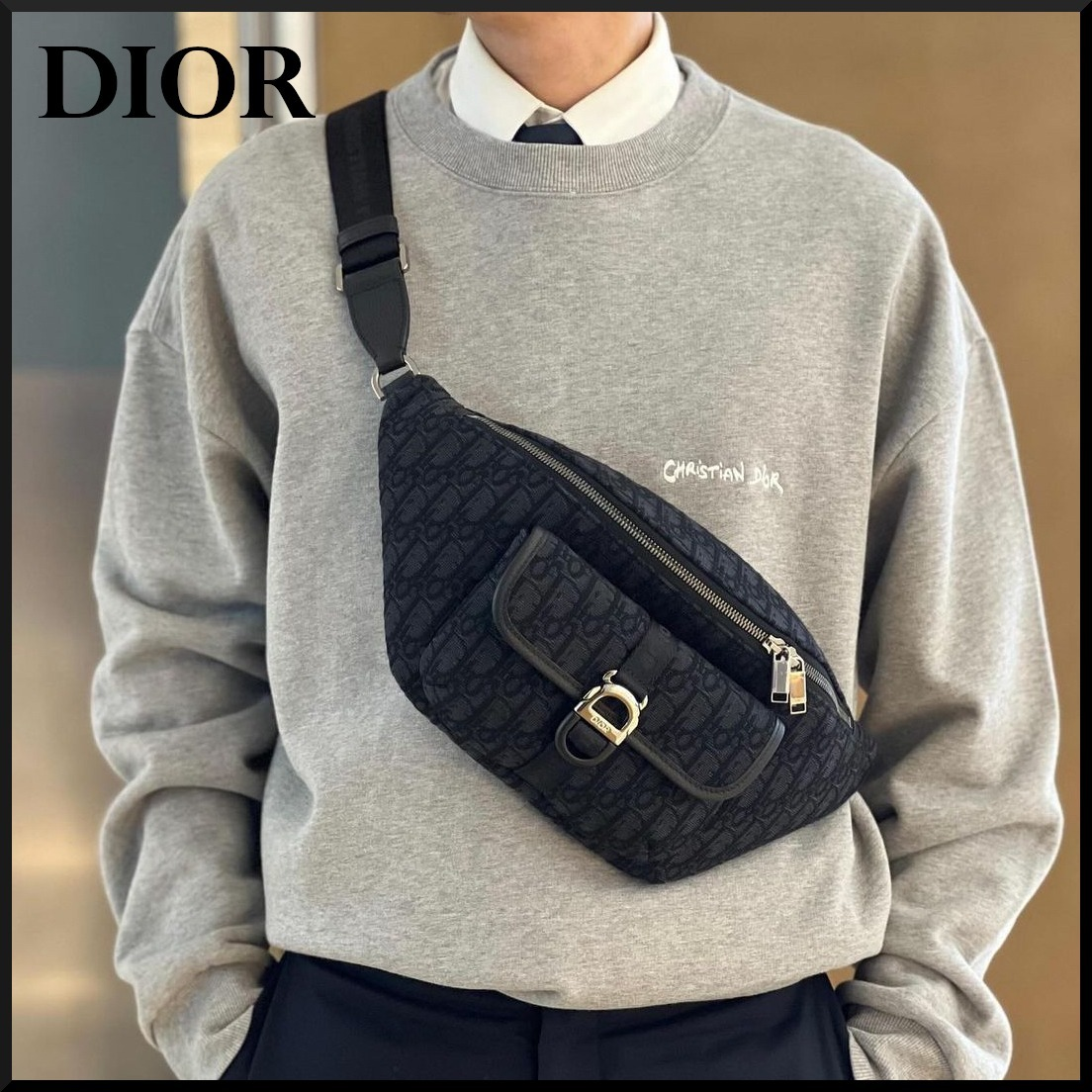 【新作☆】 Dior 8 ベルトバッグ　ブラック