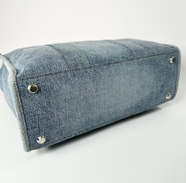 【国内即発】BALENCIAGA/ハードウェア デニム ミディアムトート