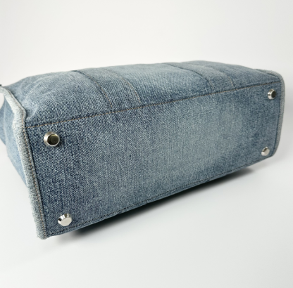 【国内即発】BALENCIAGA/ハードウェア デニム ミディアムトート