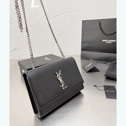 Saint Laurent◎Kate チェーンウォレット 695111BOW0J1000