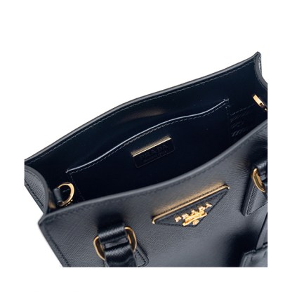 ★送料関税込★PRADA 2WAY サフィアーノレザー ミニハンドバッグ