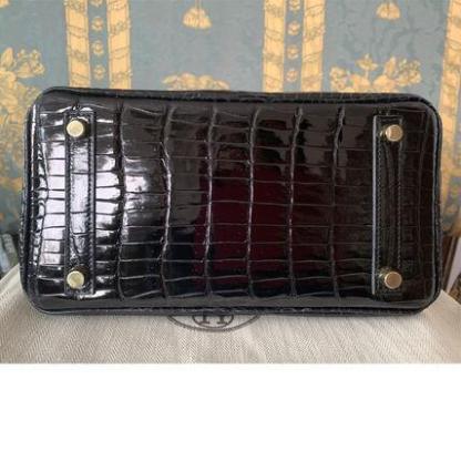 HERMES バーキン25 ポロサス クロコダイル ニロティカス 黒G金具