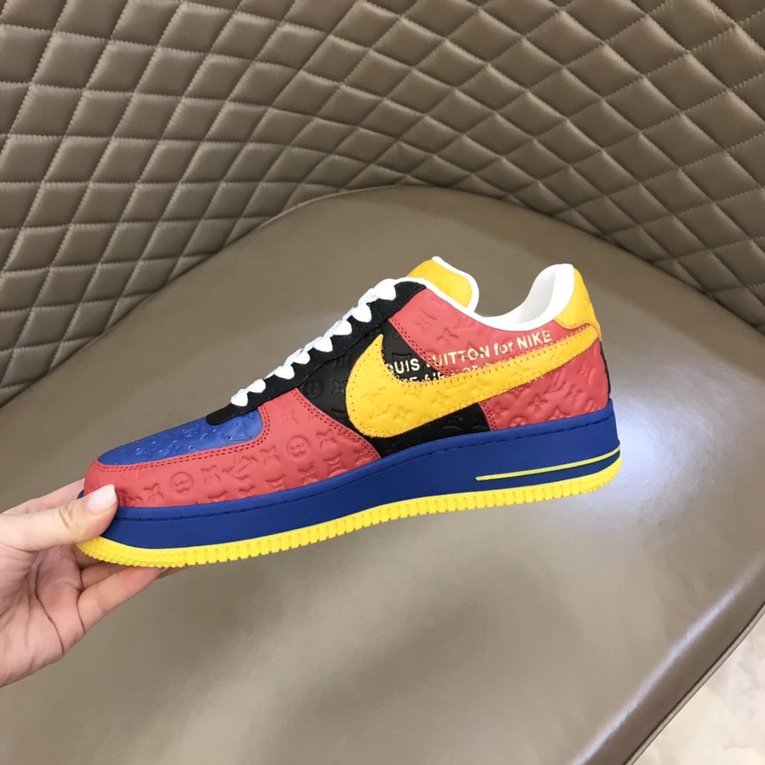 【新商品発売】【今年の新商品】Louis Vuitton Nike Air Force 1 Low By Virgil Abloh Black Metallic Silver【本物保証】【代金引換】