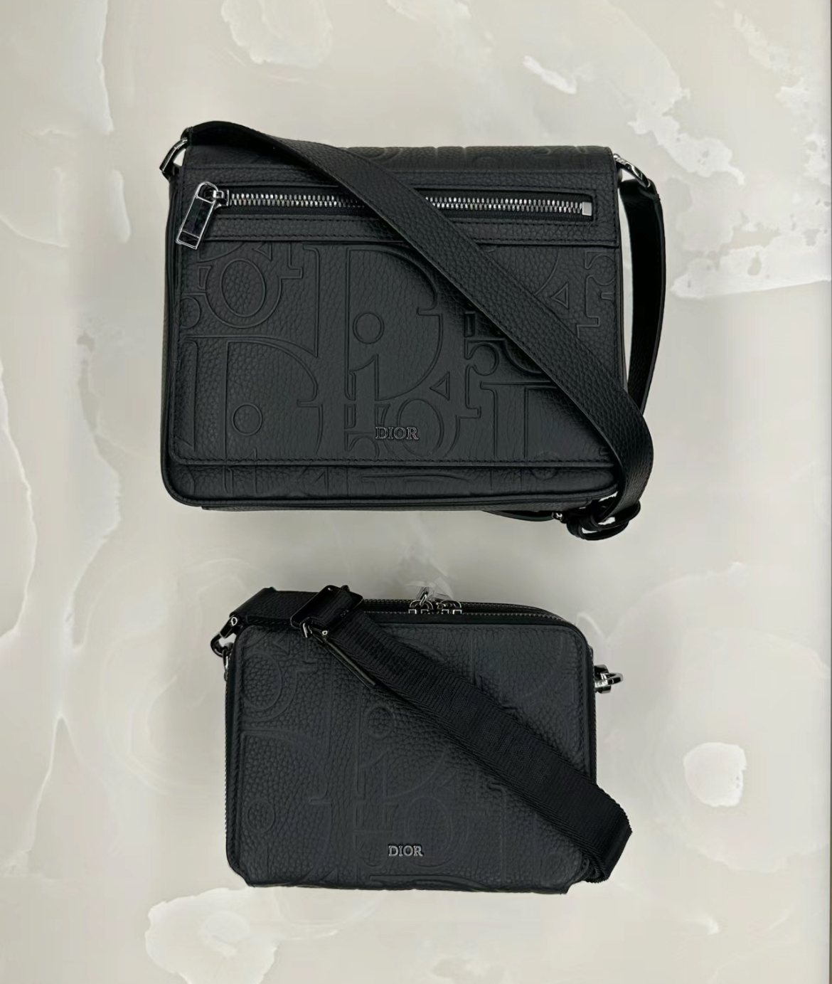 【2WAY】Dior★DIOR OBLIQUE フラップ付きメッセンジャーバッグ