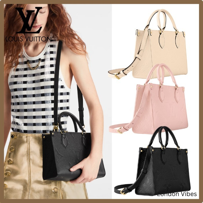 使いやすいサイズ♪ Louis Vuitton オンザゴー PM 3色