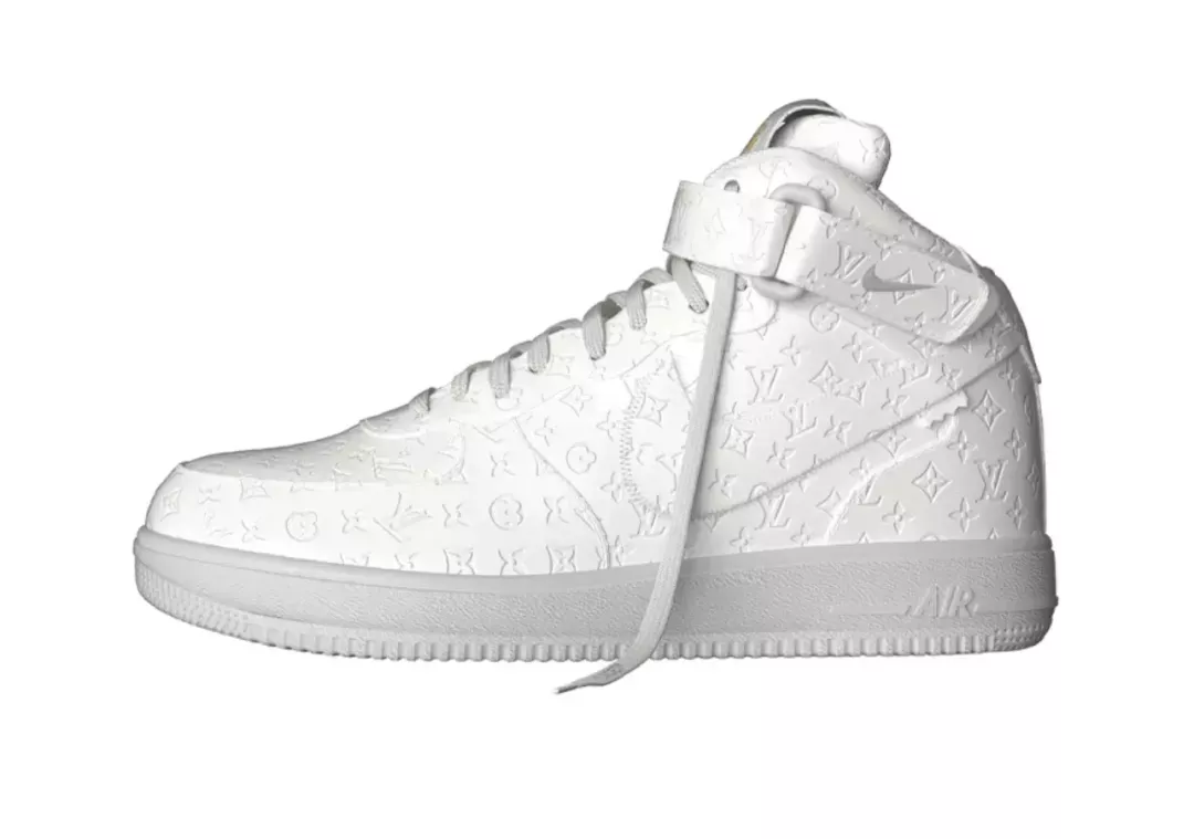 【新商品発売】【今年の新商品】LOUISVUITTON X ナイキエアフォース1 ホワイト【本物保証】【代金引換】
